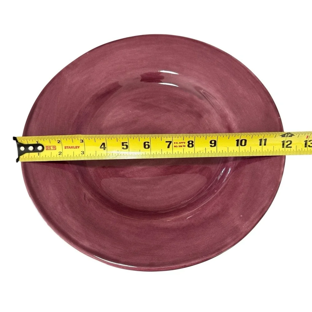 Pottery Barn Sausalito Plum Dinner Plates Set of 2 - 12